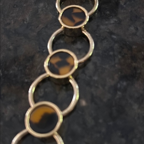 Talbots Gold and Brown Vintage-Inspired Necklace - Picture 2 of 3